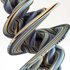 Elegant line background. 3d illustration, 3d rendering.