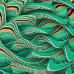 Elegant line background. 3d illustration, 3d rendering.