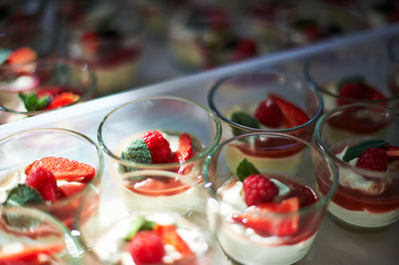 Catering-Nachtisch