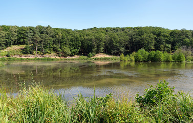 Ponds of Mauldre in Yvelines country 