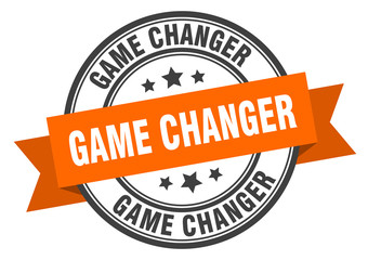 Obraz premium game changer label. game changer orange band sign. game changer