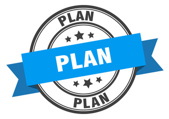 plan label. plan blue band sign. plan