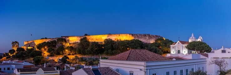 Castle of Castro Marim, Algarve, at sunset