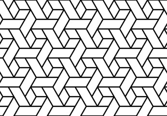 The geometric pattern with lines. Seamless vector background. White and black texture. Graphic modern pattern. Simple lattice graphic design