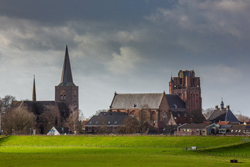 Fototapeta premium Churches Wijk bij Duurstede
