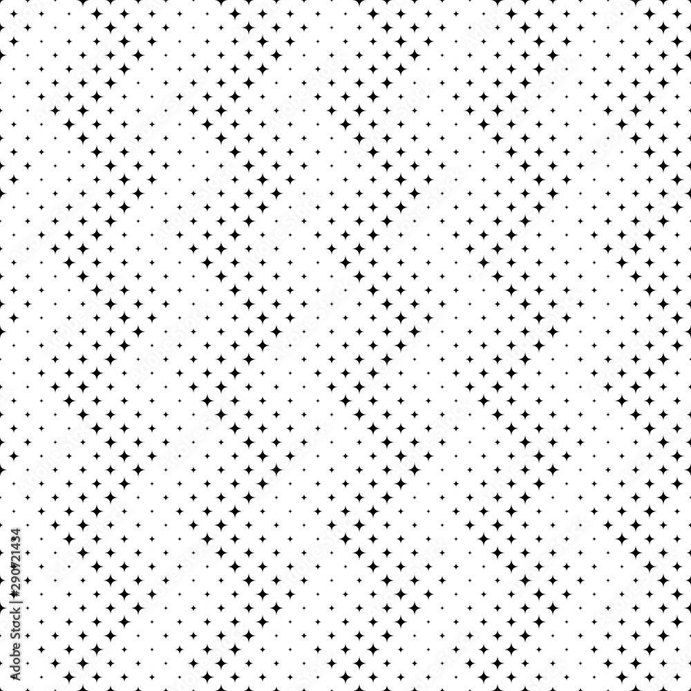 Aufkleber seamless star pattern background - abstract vector design from stars