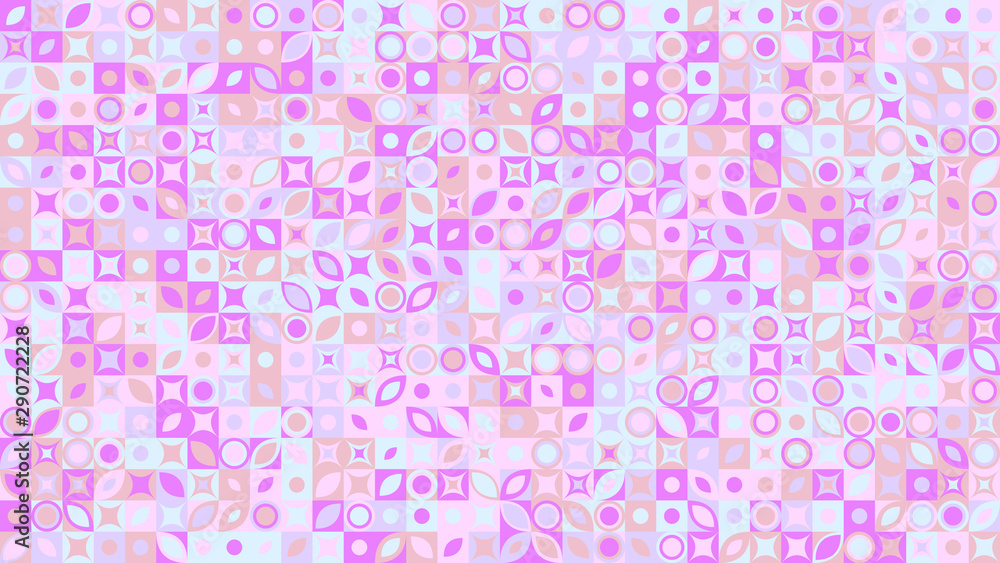 Poster abstract mosaic pattern background - colorful vector graphic design