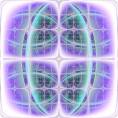 Neon fractal seamless background tile