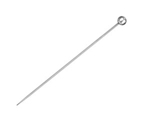 Sewing pin for connection of clothes on an isolated white background