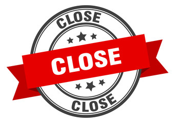 Fototapeta premium close label. close red band sign. close