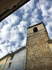 Fototapeta na wymiar provence city old tower