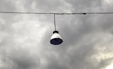 Light bulbs on roof