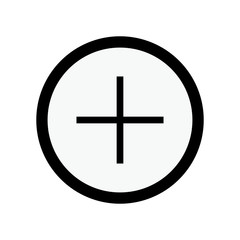 Add icon circle plus button vector illustration.