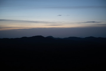 Sunrise in the middle of a jungle in Sri Lanka