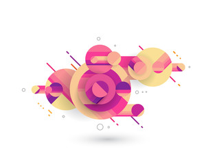 Abstract circle vector design