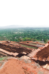 The old fort of Lion Rock in Sigiriya