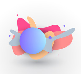 Abstract circle vector design