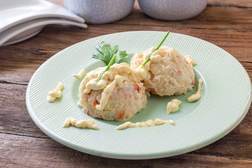 Fresh potato salad