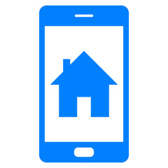 Haus und Smartphone