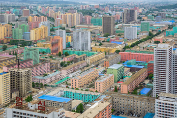 City skyline, Pyongyang, Democratic People's Republic of Korea (DPRK), North Korea