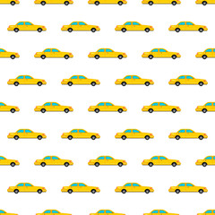 Seamless pattern. Colorful car background. Vector illustration.