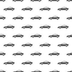 Seamless pattern. Car doodles background. Vector illustration.