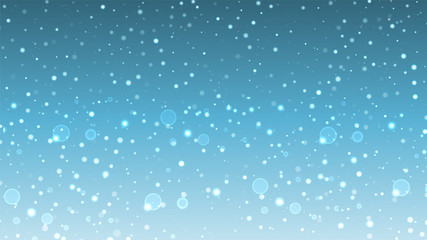 abstract background, fnowfall, sky, bubbles, particles