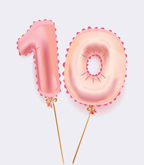 Sample greeting card to the 10 th anniversary © iracosma