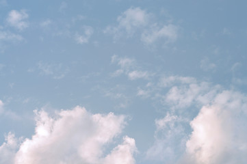 blue sky with white clouds