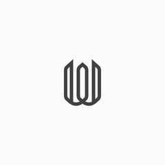 Letter W Logo Icon Design Template. Abstract, Monogram and  Modern