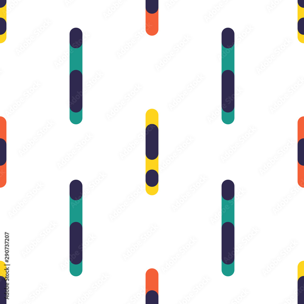 Poster line seamless pattern. vector background.
