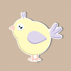 Bird vector icon, a little bird.  Vector icon EPS 10