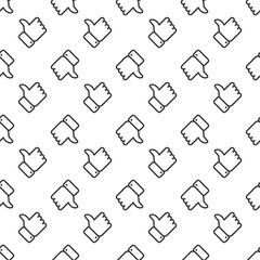 Social media seamless pattern. Vector background.