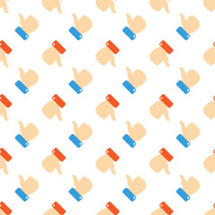 Social media seamless pattern. Vector background.