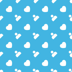 Social media seamless pattern. Vector background.