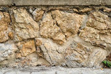 muro de piedra rustico