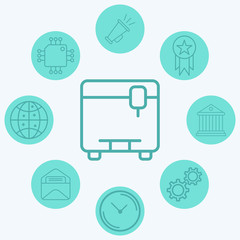 3D printer vector icon sign symbol