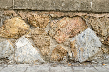 muro de piedra rustico
