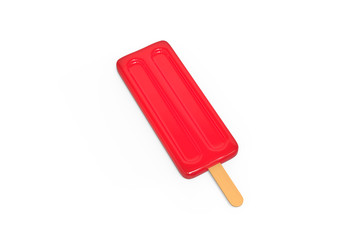 Ice cream candy mock up template on isolated white background, 3d illustration