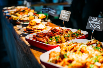 Breakfast Buffet Concept, Breakfast Time in Luxury Hotel, Brunch with Family in Restaurant - Image