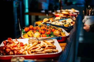 Foto op Plexiglas Breakfast Buffet Concept, Breakfast Time in Luxury Hotel, Brunch with Family in Restaurant - Image © toyechkina