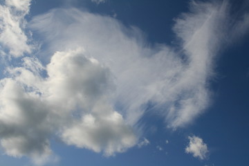 blue sky with white clouds