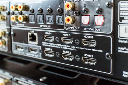 Audio visual mixer panel with hdmi