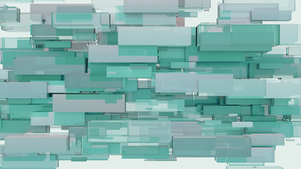 Abstract background of cubes. 3D illustration