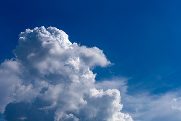 Dramatic blue sky with clouds for backgroud, texture