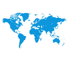 Fototapeta na wymiar World map. Vector illustration.