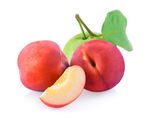 Fresh Peach isolated on a white background