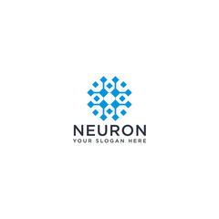 Abstract Neuron Logo. vector