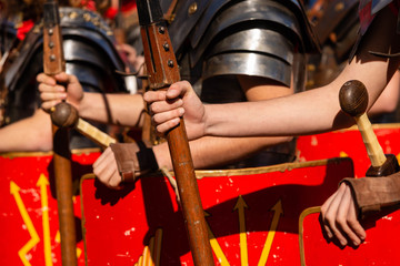 armaduras y vestimenta ejercito romano