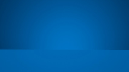 Blue room in the render. Background studio gradient used display your product.